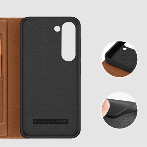 Dux Ducis Skin X2 case Samsung Galaxy S23+ flip case wallet stand brown, Dux Ducis 6934913031445 6934913031445