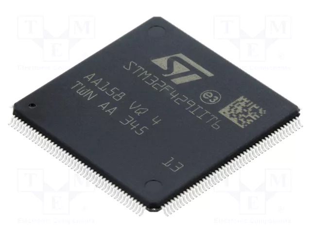 IC: STM32 ARM microcontroller; 180MHz; LQFP176; 1.7÷3.6VDC STMicroelectronics STM32F429IIT6