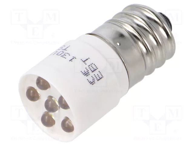LED lamp; white; E14; 130VDC; 130VAC; plastic; -20÷60°C CML INNOVATIVE TECHNOLOGIES 1864713W3