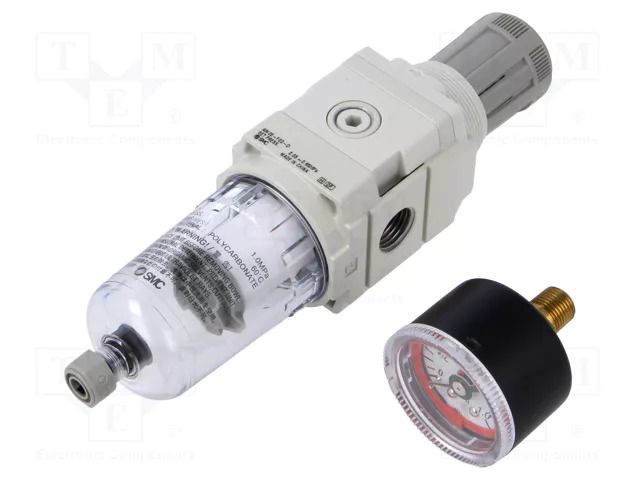 Compressed air filter/regulator; 850l/min; Working press: 10bar SMC AW20-F02HM-D