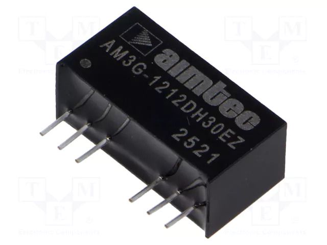Converter: DC/DC; 3W; Uin: 9÷18VDC; Uout: -12VDC; Uout2: 12VDC; SIP8 AIMTEC AM3G-1212DH30EZ