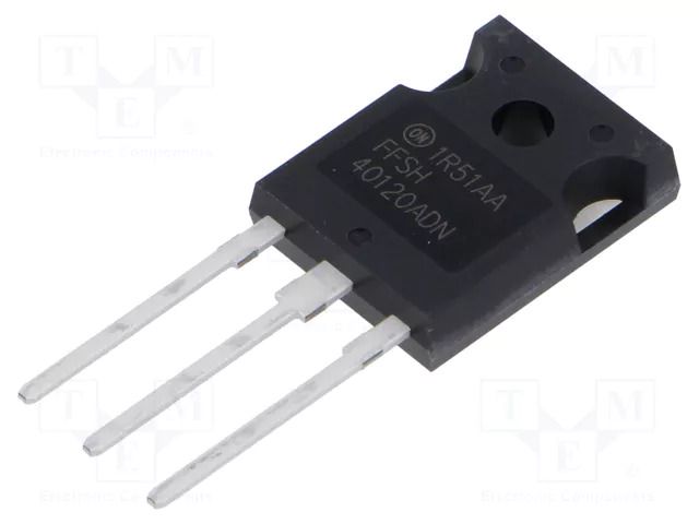 Diode: Schottky rectifying; SiC; THT; 1.2kV; 50A; TO247-3; tube ONSEMI FFSH40120ADN-F085