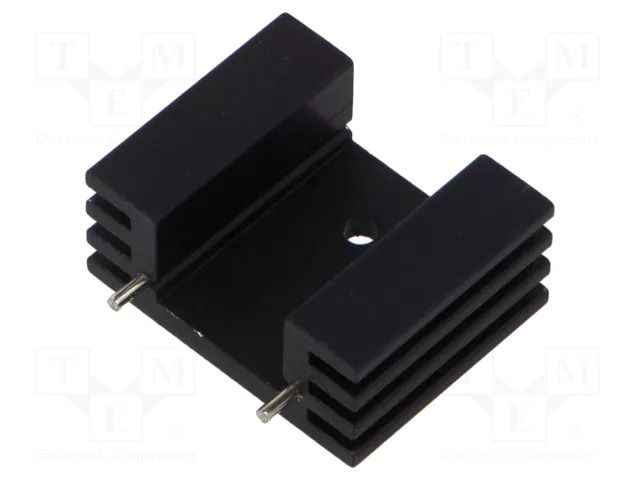 Heatsink: extruded; U; TO220; black; L: 25.4mm; W: 32mm; H: 14mm; screw Same Sky HSE-B20254-040H