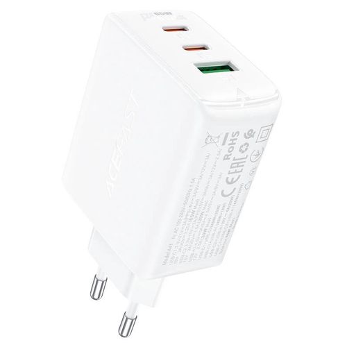 Acefast fast charger GaN (2x USB-C / USB-A) PPS / PD / QC4+ 65W white (A41), Acefast 6974316281764 6974316281764