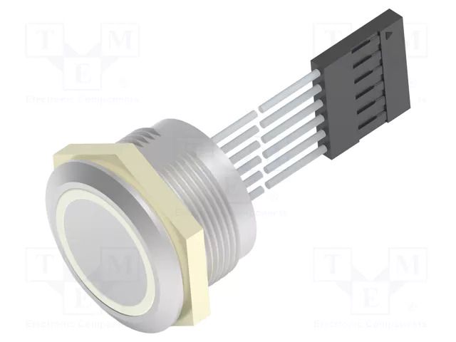 Switch: capacitive; Pos: 2; SPST; 1A/24VDC; IP68; OFF-(ON); RGB TE Connectivity 2342836-7