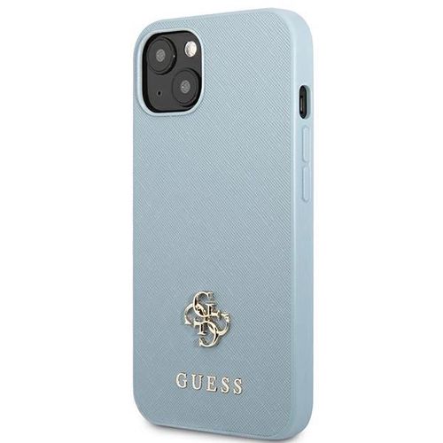 Guess GUHCP13MPS4MB iPhone 13 6.1&quot; blue/blue hardcase Saffiano 4G Small Metal Logo, Guess 3666339048013 3666339048013