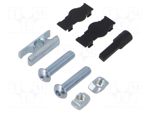 Mounting coupler; for profiles; L: 37mm; steel; Holes pitch: 23mm FATH FA-099C401