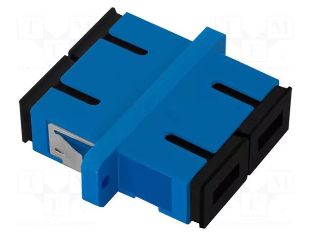 Adapter; SC/UPC,both sides; blue QOLTEC QOLTEC-54142