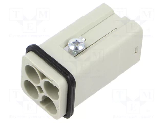 Connector: HDC; contact insert; male; CQ; PIN: 3; 40A; 600V; 3+PE ILME CQ4M03