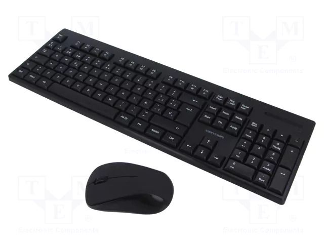 Keyboard; black; USB A; wireless,Bluetooth,US layout VENTION KTZB0-EN