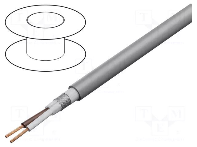 Wire: control cable; SUPER-PAAR-TRONIC-340-C-PUR; 1x2x0.75mm2 HELUKABEL SPT340CP-1X2X0.75