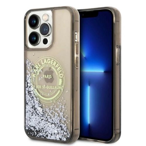 Karl Lagerfeld Liquid Glitter RSG case for iPhone 14 Pro Max - black, Karl Lagerfeld 3666339086039 3666339086039