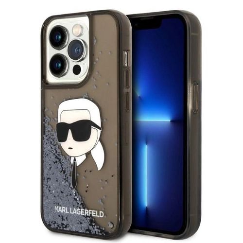 Karl Lagerfeld Glitter Karl&#39;s Head case for iPhone 14 Pro Max - black, Karl Lagerfeld 3666339086831 3666339086831