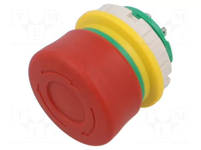 Switch: emergency stop; 22mm; Stabl.pos: 2; NC + NO; red; IP65; XW IDEC XW1E-BV3SG12R