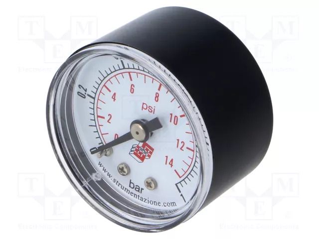 Manometer; 0÷1bar; non-aggressive liquids,inert gases; 40mm PNEUMAT M40A.PL001G18