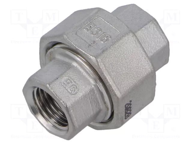 Splice terminal: double connector; max.10.5bar; Thread: G 1/4" GEBO 6330-014