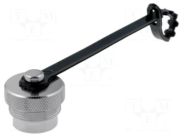 Accessories: protection cover; metal; Body plating: nickel AMPHENOL C091-00V0001202