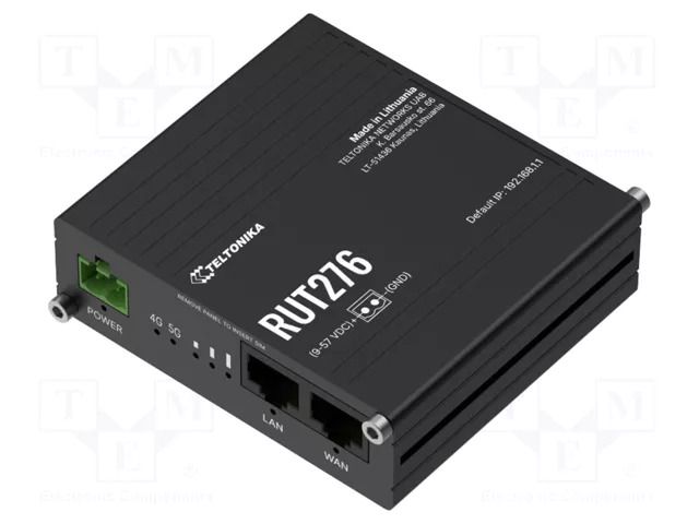 Module: router; DDR2; 32MBFLASH,128MBSRAM; 5G,Sub-6G; 83x25x74mm TELTONIKA RUT276