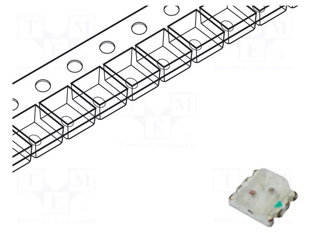 LED; red,green,yellow; SMD; 1615; 2÷2.4/2.6÷3.4VDC; 1.6x1.5x0.5mm OPTOSUPPLY OSTQ0603C1C-A
