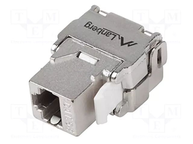 RJ45 module; silver; Cat: 6a; on cable; RJ45 socket; -10÷60°C; 57V LANBERG KSFA-2000