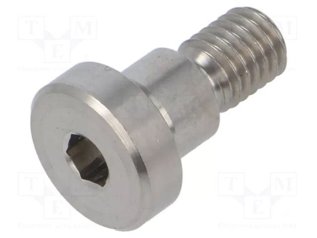 Shoulder screw; steel; M8; Thread len: 11mm; Head: cheese head ELESA+GANTER GN732.1-M8-10-8-NI