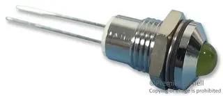 LED INDICATOR, 8MM, SATIN, YELLOW 190402IP