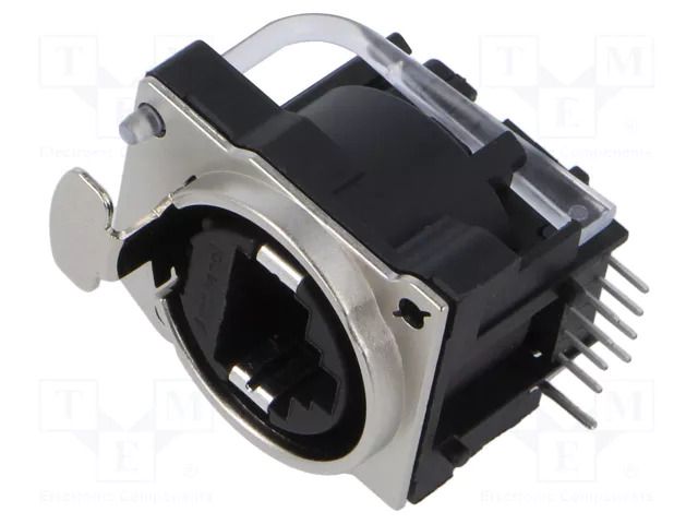 Connector: RJ45; socket; Cat: 5e; 8p8c; THT; 19.8x19.8mm AMPHENOL RJX8FB5HLPB