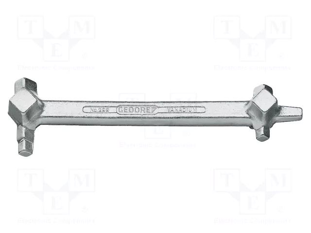 Wrench; 4-angles,for oil drain plug; Chrom-vanadium steel GEDORE GEDORE-6464580