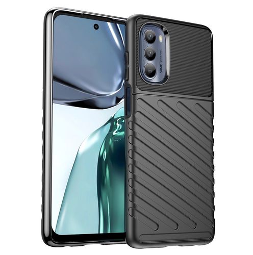 Thunder Case for Motorola Moto G62 5G silicone armor case black, Hurtel 5907769351846