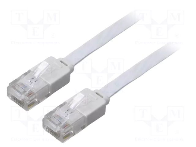 Patch cord; U/UTP; Cat: 6; RJ45 plug,both sides; stranded; Cu; 2m GOOBAY F.U/UTP6-CU-020WH