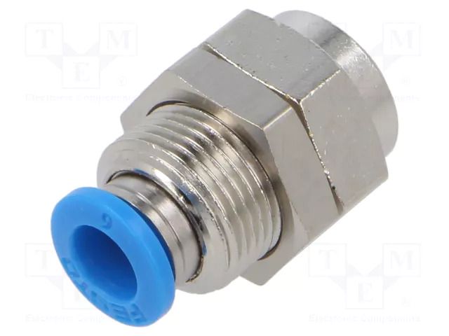 Push-in fitting; threaded,straight; -0.95÷6bar; Thread: G 1/8" FESTO QSSF-1/8-6-B