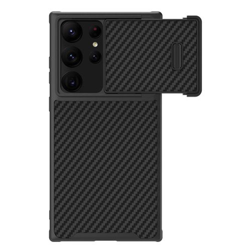 Nillkin Synthetic Fiber S Case for Samsung Galaxy S23 Ultra, camera cover, black, Nillkin 6902048258266