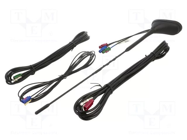Antenna; car top,automotive,external; GNSS,GSM,VHF; Fakra; top MTA 7771005