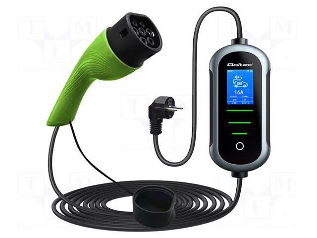 Charger: eMobility; 1x0.5mm2,3x2.5mm2; 230VAC; 3.5kW; IP65; 5m; 16A QOLTEC QOLTEC-52435