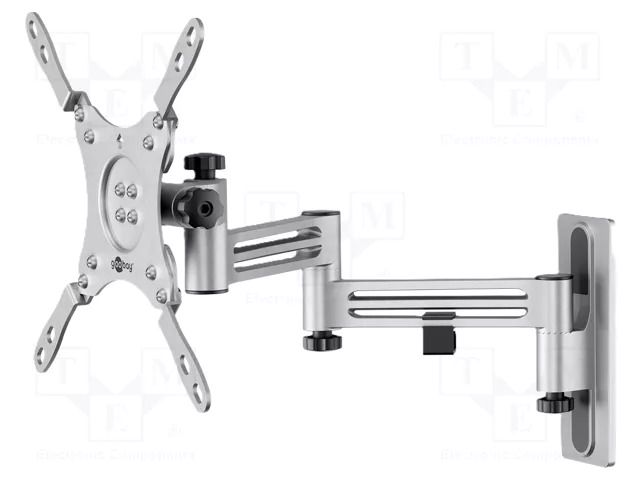 LCD/LED holder; silver; adjustable,folding,tiltable; 15kg GOOBAY GOOBAY-71989