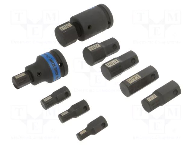 Wrench-set; socket spanner,impact; 3/4"; 11pcs. KING TONY KT-6411MP