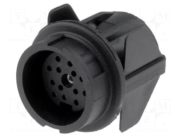 Connector: DIN; socket; female; C091B; PIN: 12; soldering; 150V; 3A AMPHENOL C091-3627-500
