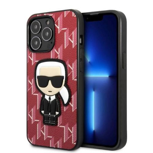 Karl Lagerfeld KLHCP13LPMNIKPI iPhone 13 Pro / 13 6.1&quot; hardcase red/red Monogram Ikonik Patch, Karl Lagerfeld 3666339049423 3666339049423