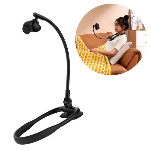 Baseus ComfortJoy Series universal neck mount, phone stand black (LUGB000001), Baseus 6932172624743 6932172624743