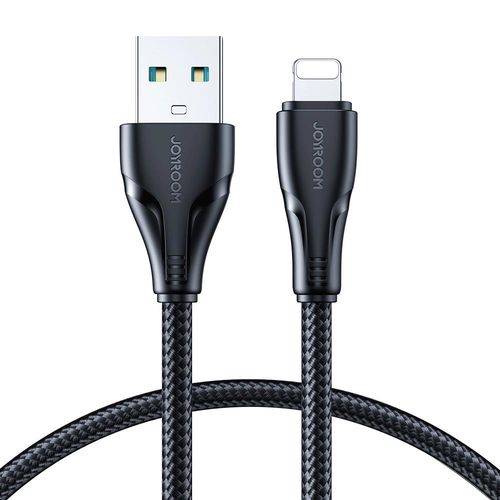 Joyroom Surpass Series A11 USB-A / Lightning 2.4A Cable 0.25 m - Black, Joyroom 6956116703004