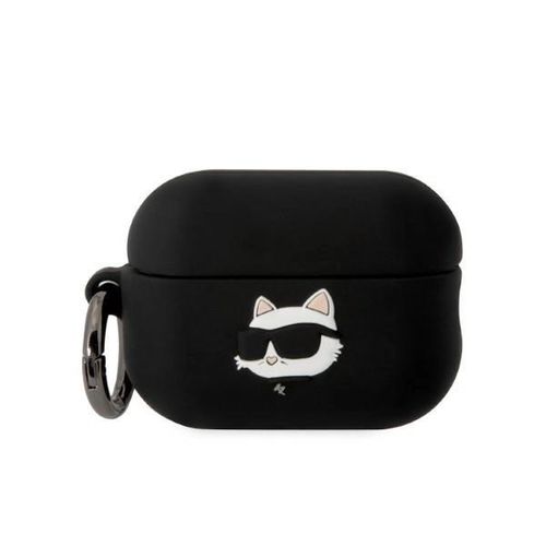 Karl Lagerfeld KLAP2RUNCHK AirPods Pro 2 cover black/black Silicone Choupette Head 3D, Karl Lagerfeld 3666339099268 3666339099268