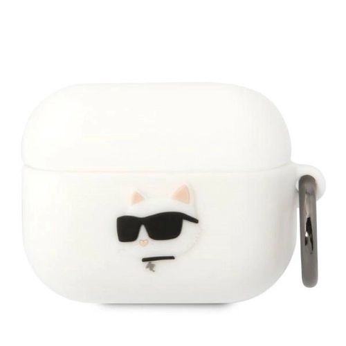 Karl Lagerfeld KLAPRUNCHH AirPods Pro cover white/white Silicone Choupette Head 3D, Karl Lagerfeld 3666339087937 3666339087937