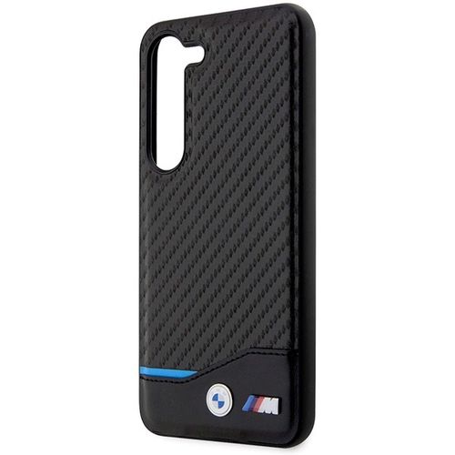 BMW Leather Carbon case for Samsung Galaxy S23+ - black, BMW 3666339114589 3666339114589