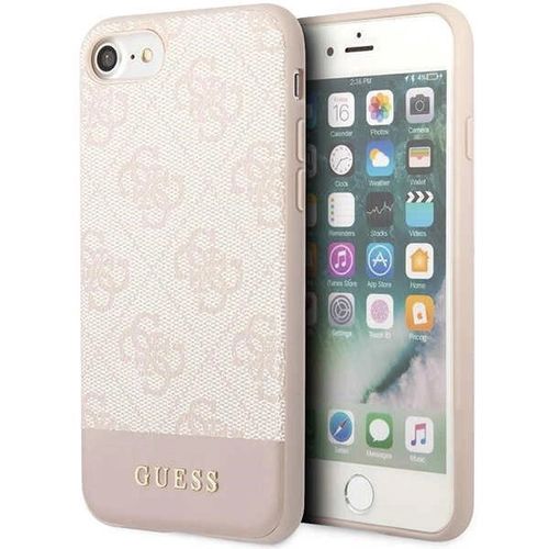 Guess GUHCI8G4GLPI iPhone 7/8/SE 2020/ 2022 pink/pink hard case 4G Stripe Collection, Guess 3666339118907 3666339118907