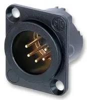 PLUG, XLR, BLACK, 5POLE NC5MD-LX-B