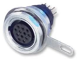 SOCKET, PANEL MOUNT, PCB, 12POLE MPF12-V