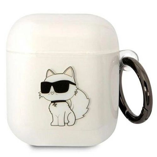Karl Lagerfeld KLA2HNCHTCT Airpods 1/2 cover transparent Ikonik Choupette, Karl Lagerfeld 3666339088040 3666339088040