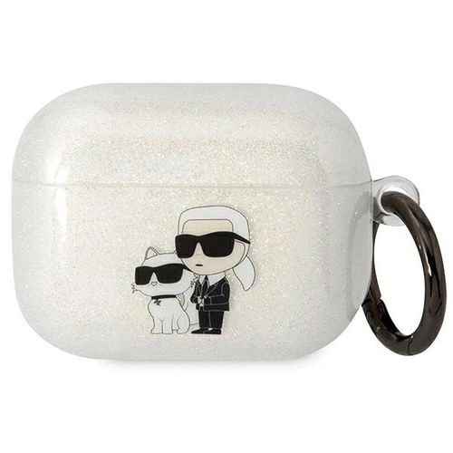 Karl Lagerfeld KLAPHNKCTGT Airpods Pro cover transparent Gliter Karl&amp;Choupette, Karl Lagerfeld 3666339088118 3666339088118