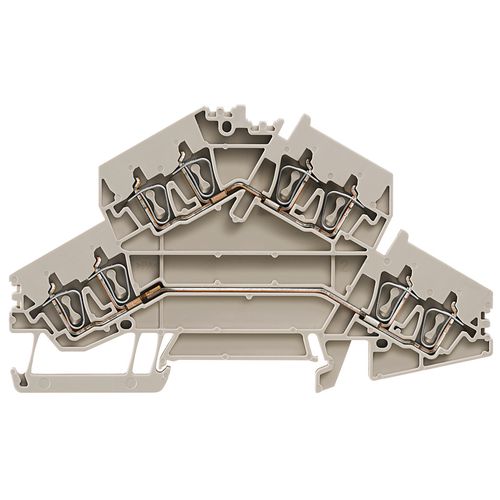 Multi-tier modular terminal, Tension-clamp connection, 2.5 mm², 800 V, 22 A, Number of levels: 2, beige Weidmuller 1394040000 04050118301274