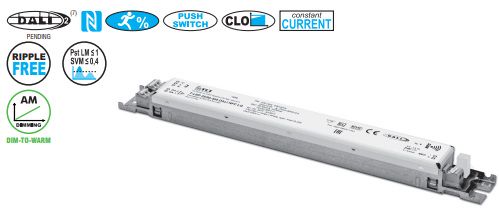 150W srovės šaltinis LED 120-700mA 100-300V, PUSH-SWITCH, DALI2, NFC,CLO, AM DIMMING, TCI 141184